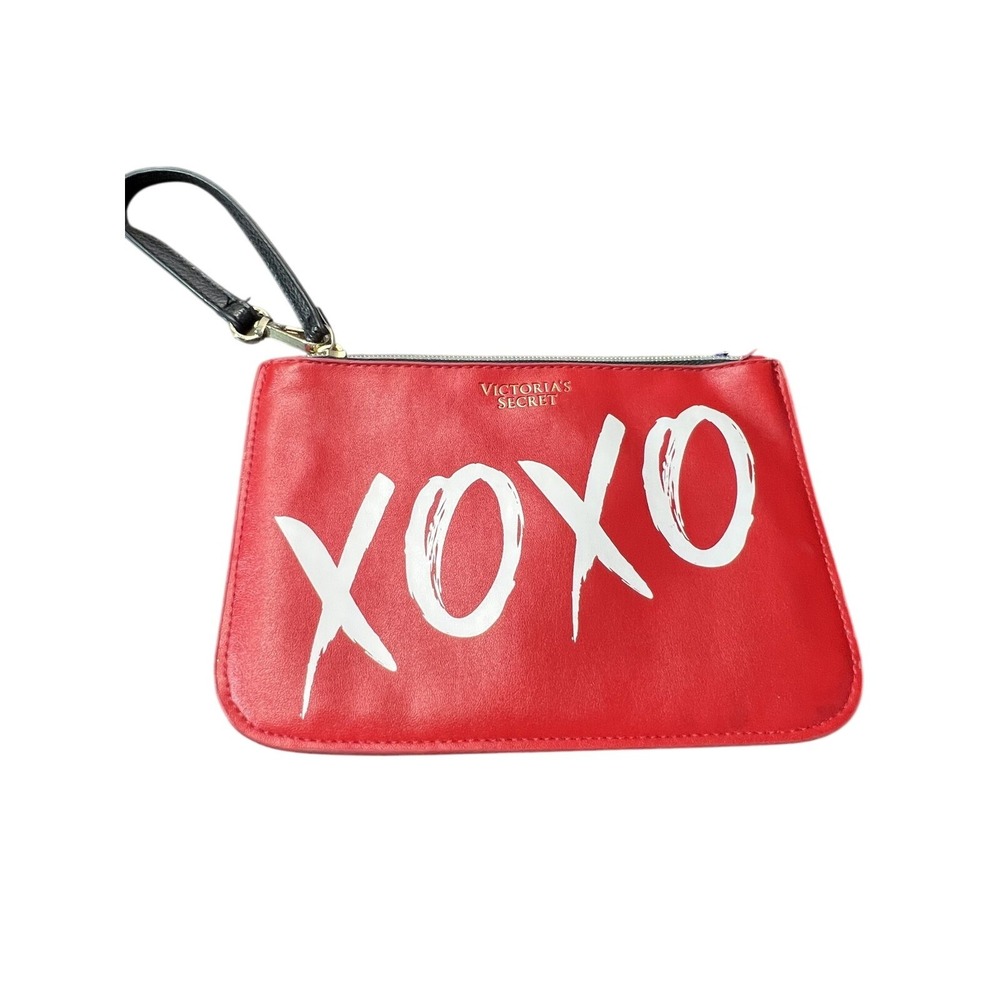 Victoria's Secret XOXO Red Wristlet Pouch Clutch Wallet Valentine's Day